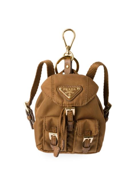 Prada Women's Mini Icon Re-Nylon Bag Charm - Brown