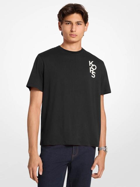 MICHAEL KORS Graphic Logo Cotton Jersey T-Shirt