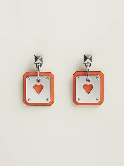 Hermès As de Coeur earrings