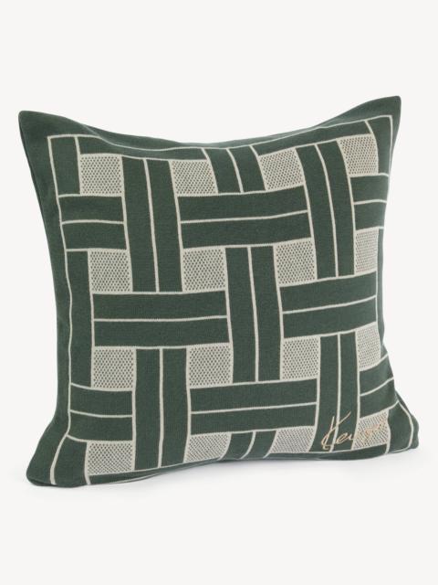 KENZO 'KENZO Weave' embroidered knit cushion cover