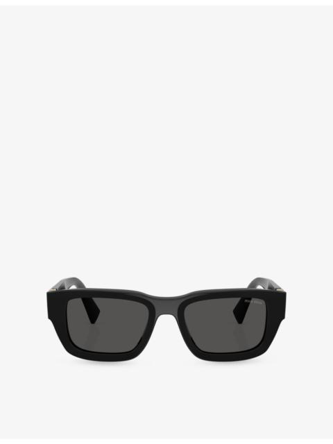 Miu Miu MU C04S Square-Frame Acetate Sunglasses
