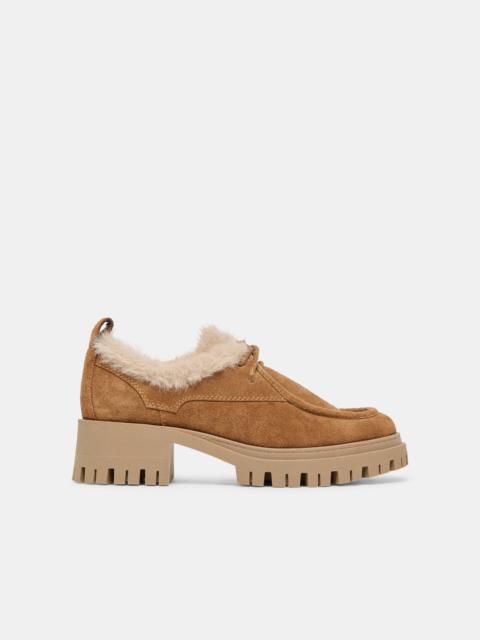dolce vita MILZA PLUSH LOAFERS LT BROWN SUEDE