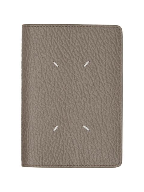 Maison Margiela Taupe Four Stitches Passport Holder
