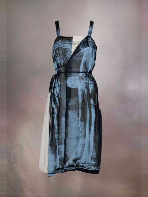 Freeze-frame silk dress