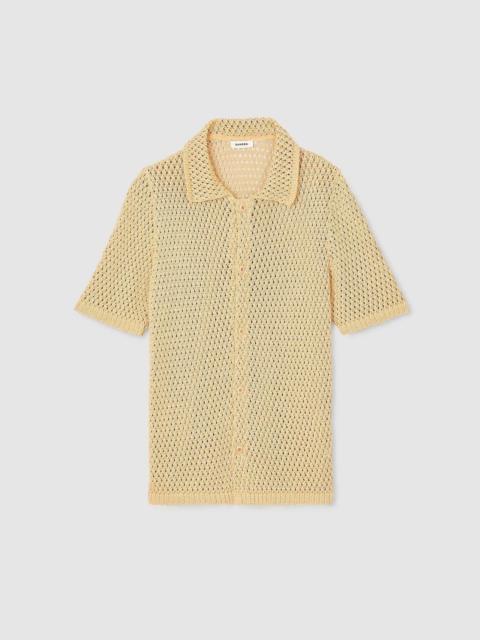 Sandro CROCHET SHIRT