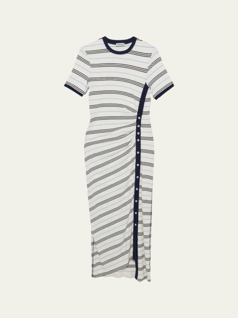 SIMKHAI Shanna Short-Sleeve Midi Dress