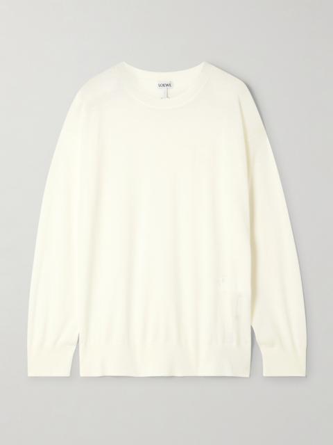 Loewe Embroidered Wool Sweater