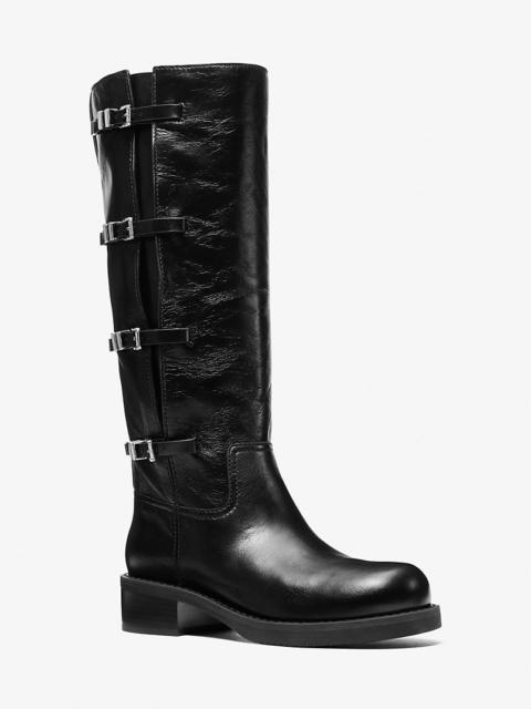 MICHAEL KORS Darrington Crackled Leather Boot