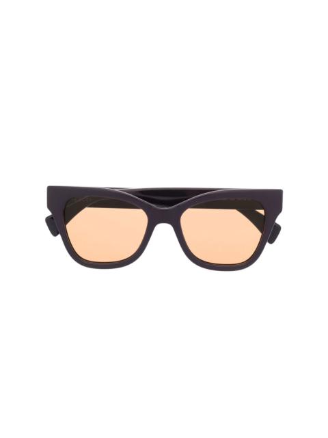 logo-print arm sunglasses