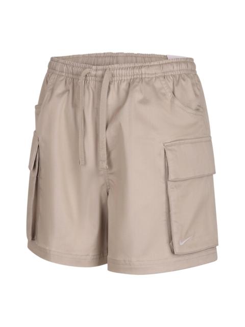 Nike (WMNS) Nike Sportswear Loose Mid-Waist Woven Cargo Shorts 'Cream White' IV5010-236