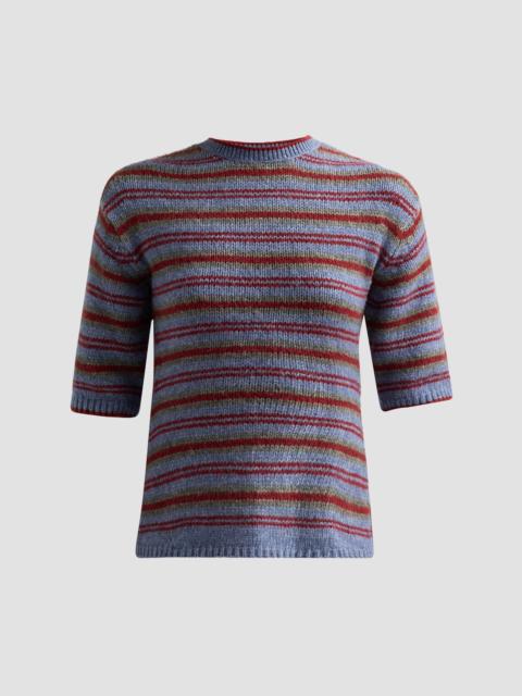 Proenza Schouler Women's Dana Striped Wool-Blend Sweater - Periwinkle Stripe
