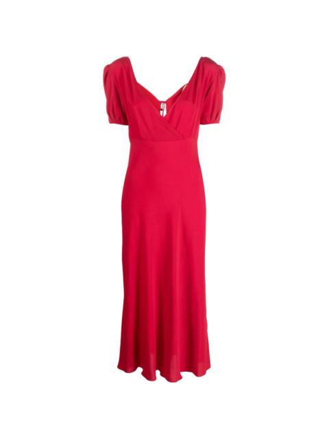 N°21 V-neck midi dress