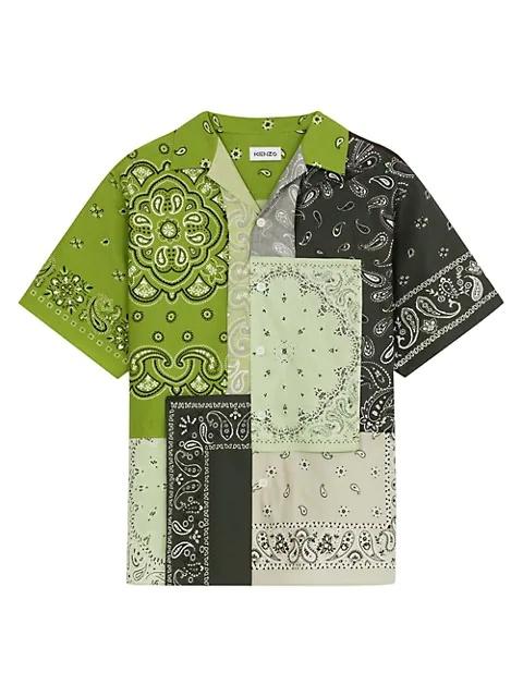 KENZO Patchwork Short-Sleeved Shirt