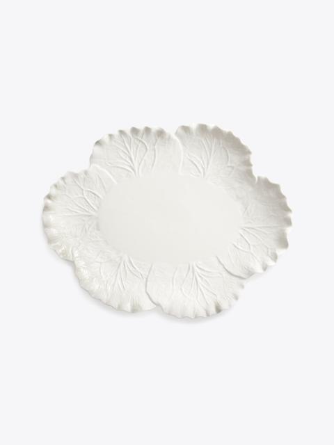 TORY BURCH Lettuce Ware Oval Serving Platter
