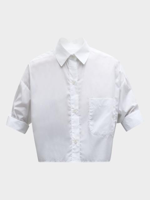 TWP Next Ex Cropped Shirt in Superfine Cotton