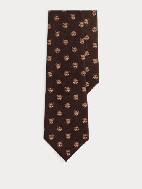 Polo Ralph Lauren Fox-Print Wool Challis Tie