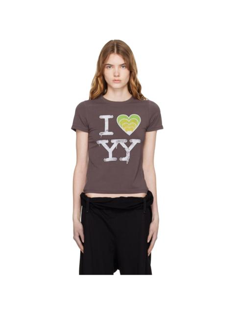 OPEN YY SSENSE Exclusive White 'I LOVE YY' Baby T-shirt