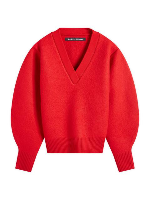KASSL Editions kassl V -Sweater Boiled Wool Jumper