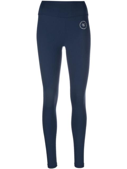 Sporty & Rich logo-print detail leggings