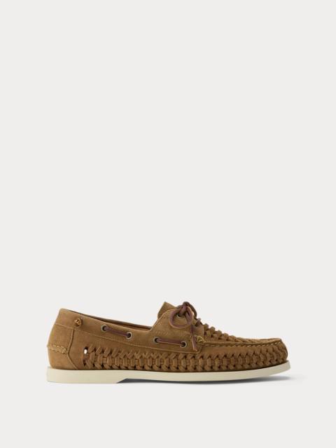 Polo Ralph Lauren Merton Woven Suede Boat Shoe
