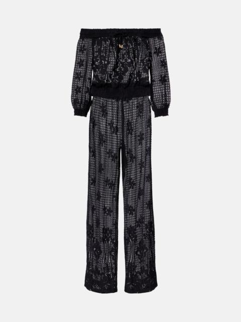 MELISSA ODABASH Tully crochet jumpsuit
