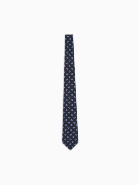 GIORGIO ARMANI PRINTED SILK TIE