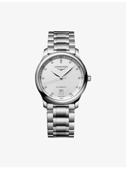 Longines L2.628.4.77.6 Master Collection Stainless-Steel And 0.055ct Diamond Watch