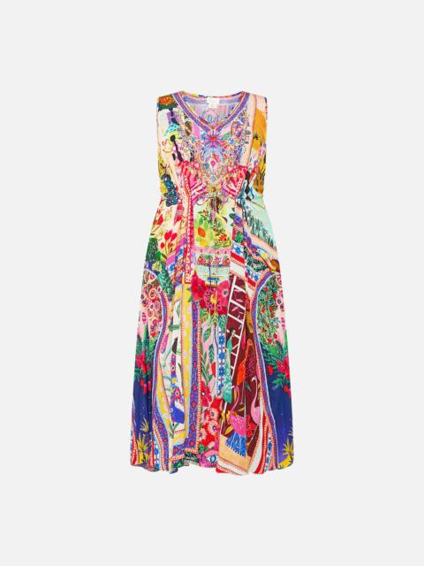 V NECK RACERBACK DRESS