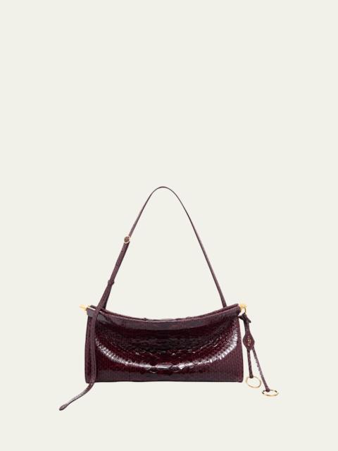 Alaïa Le Click Medium Python Shoulder Bag