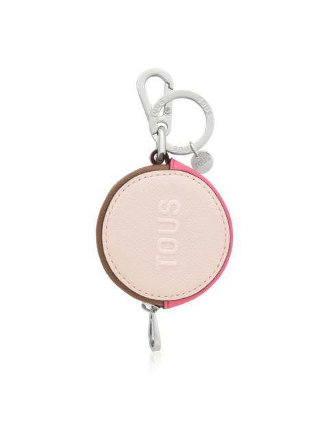 TOUS Pink change purse Key ring Mirror