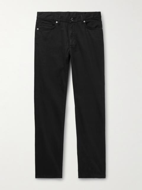 ZEGNA Slim-Fit Brushed Cotton-Blend Trousers