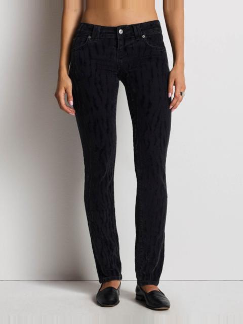 RE/DONE Lean Jean - Zebra Flocked