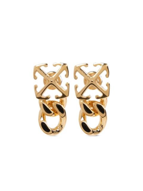 Off-White Arrow drop earrings