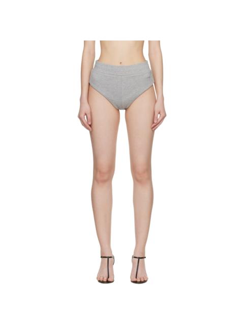 VETEMENTS Gray Jersey Hot Shorts