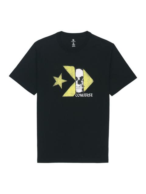 Converse Converse Chuck Taylor Skull Logo Short Sleeve T-Shirt 'Black' 10019893-A01