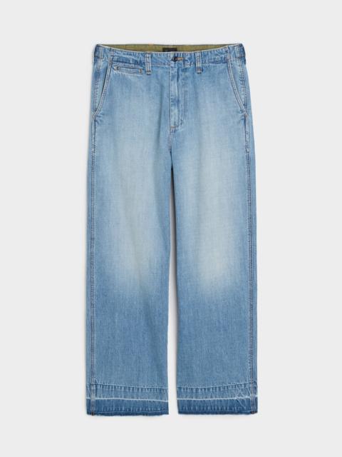 TODD SNYDER Lightweight Big Jean in Light Indigo