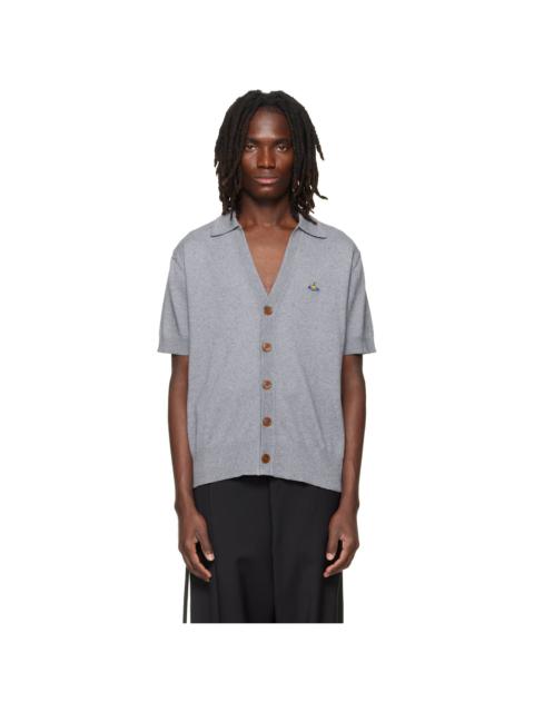 Vivienne Westwood Gray Polo Cardigan