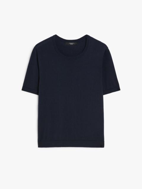 WEEKEND Max Mara ZIBETTO Silk and cotton knit T-shirt