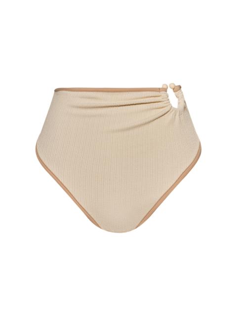 Susurro Del Agua High-Rise Bikini Bottom ivory