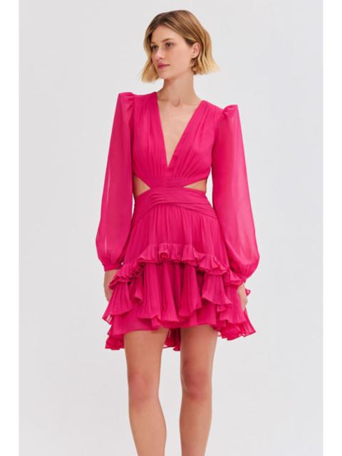 DEEP V CUTOUT MINI DRESS