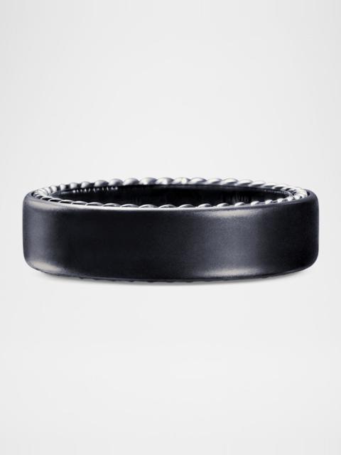 DAVID YURMAN Men's Streamline Band Ring in Titanium, 6mm