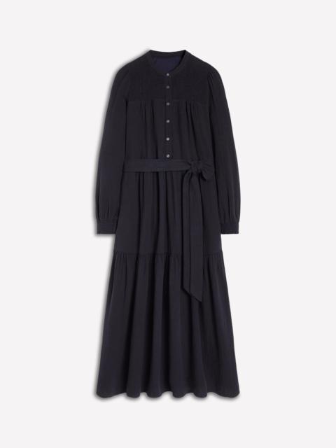 BODEN Cecily Double Cloth Midi Dress-Midnight Blue