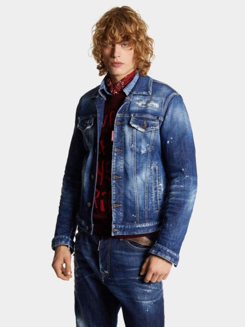 DSQUARED2 MEDIUM HERITAGE RAMMENDO WASH JEAN JACKET