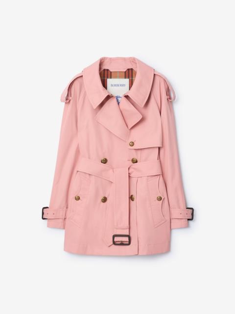 Burberry Short Lightweight Cotton Fitzrovia Trench Coat