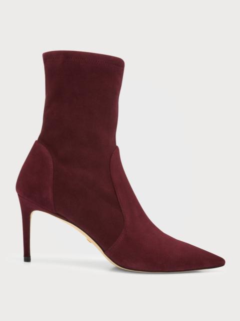 Stuart Stretch Suede Stiletto Booties