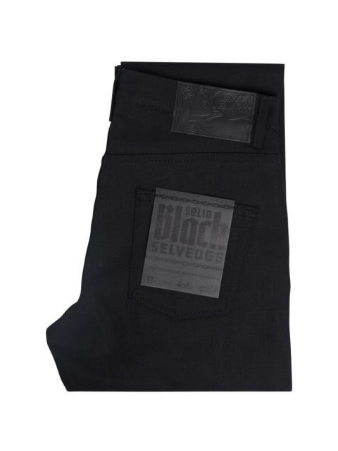 Naked & Famous Easy Guy Solid Black Selvedge