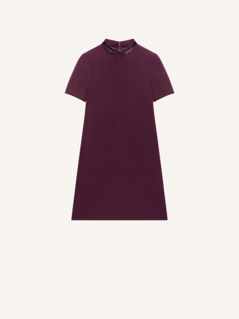 courrèges VINYL COLLAR A-LINE DRESS