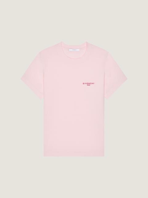 Givenchy SLIM T-SHIRT IN COTTON WITH GIVENCHY PARIS EMBROIDERY