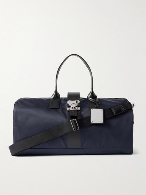 FPM Milano Butterfly Leather-Trimmed Nylon Duffle Bag
