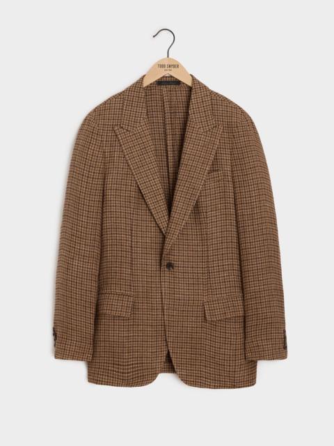 TODD SNYDER Italian Linen Houndstooth Sport Coat
